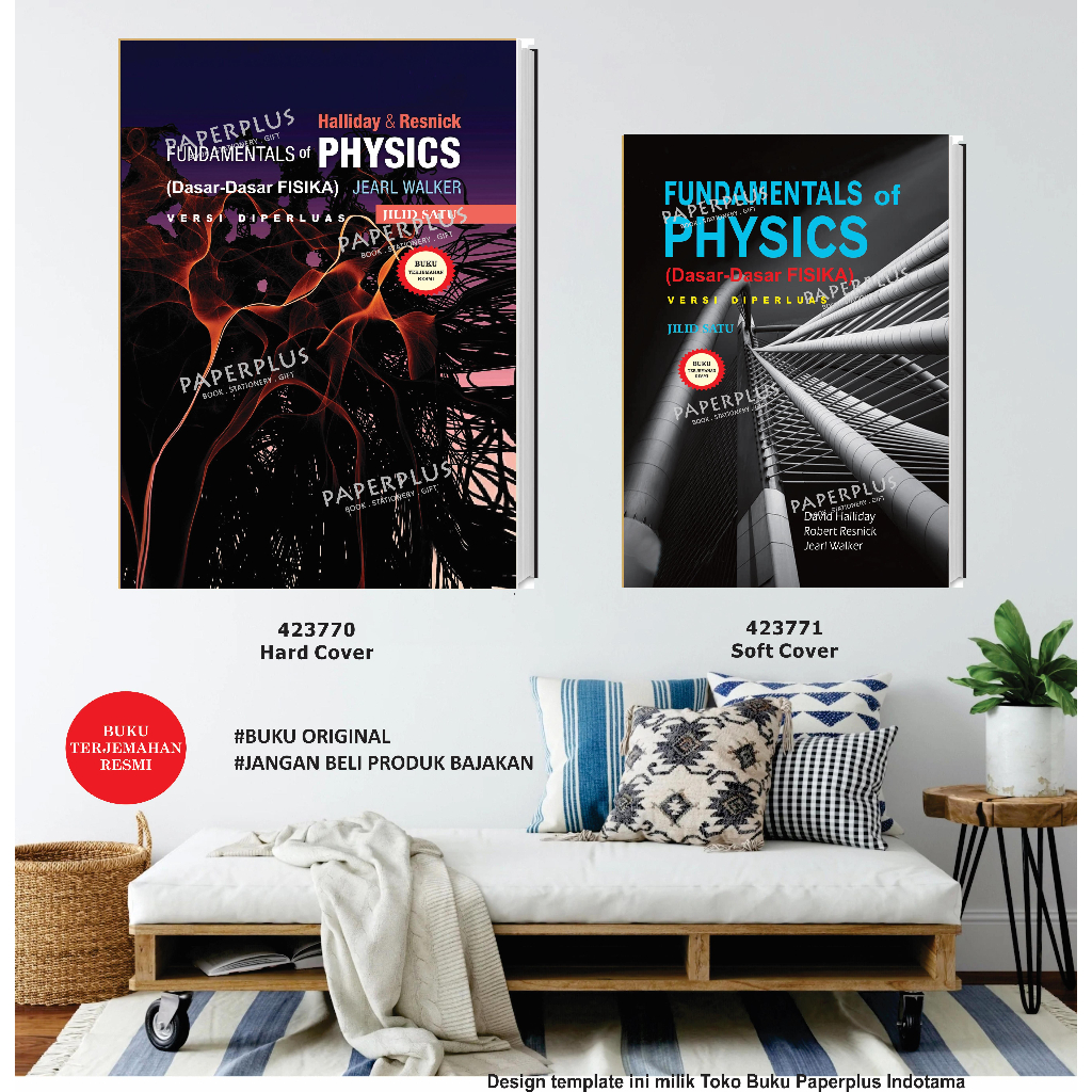 Jual Dasardasar Fisika Jilid 1 / HC / Halliday, Resnick, Walker / 481