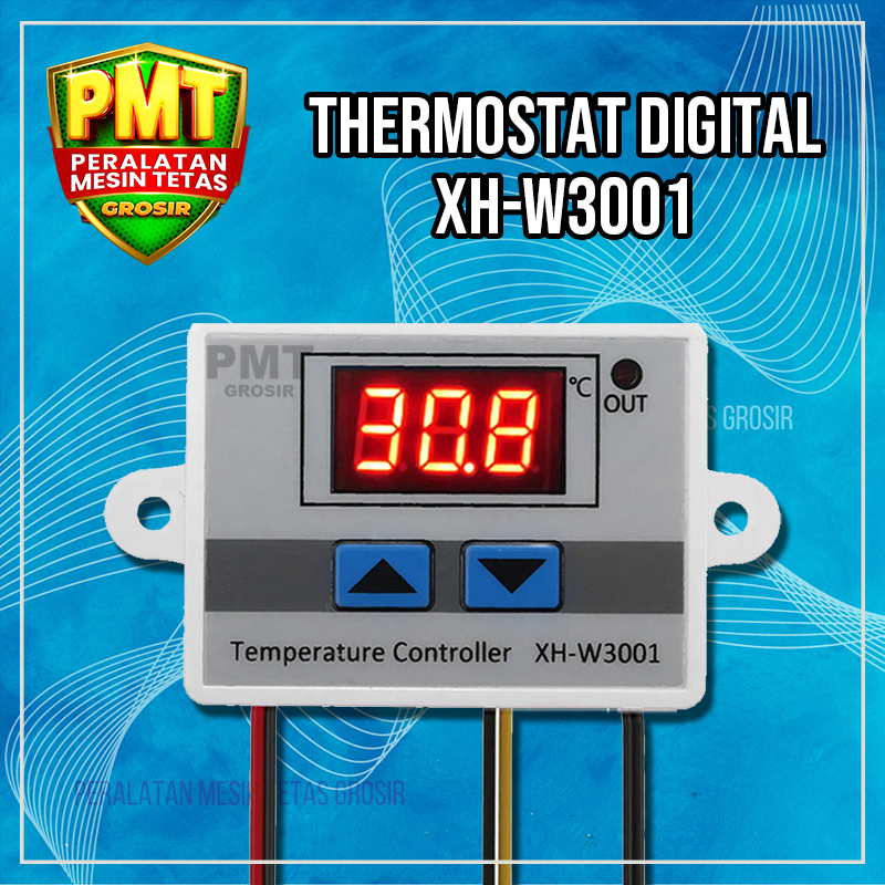 Termostat Digital AC 220V W3001 Thermostat XH-W3001 Mesin Tetas Telur Full  Otomatis Penetas