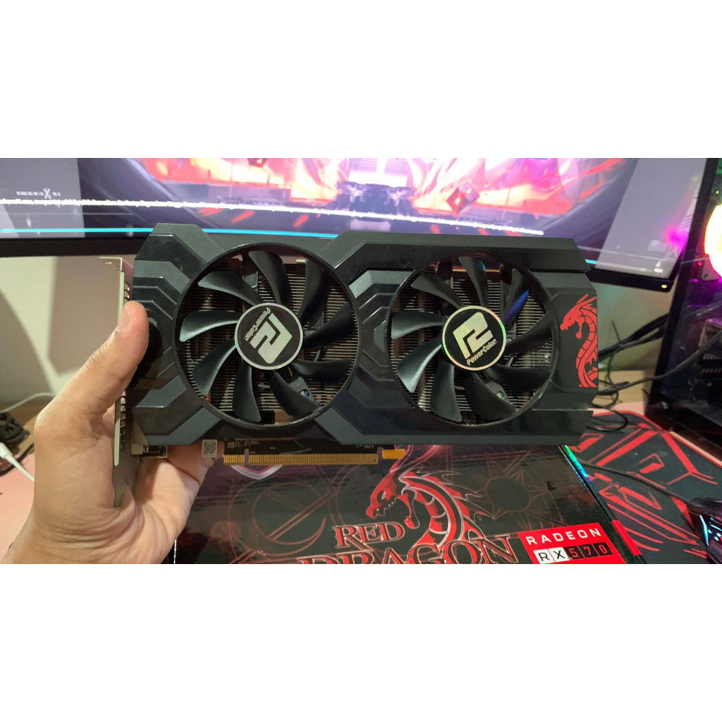 Jual VGA RX 570 4GB GDDR5 POWERCOLOR | Shopee Indonesia