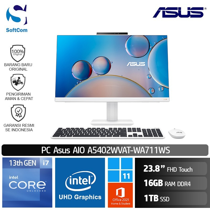 Jual Pc Asus Aio A Wvat Wa Ws I P Gb Tb Ssd Touch W Shopee Indonesia