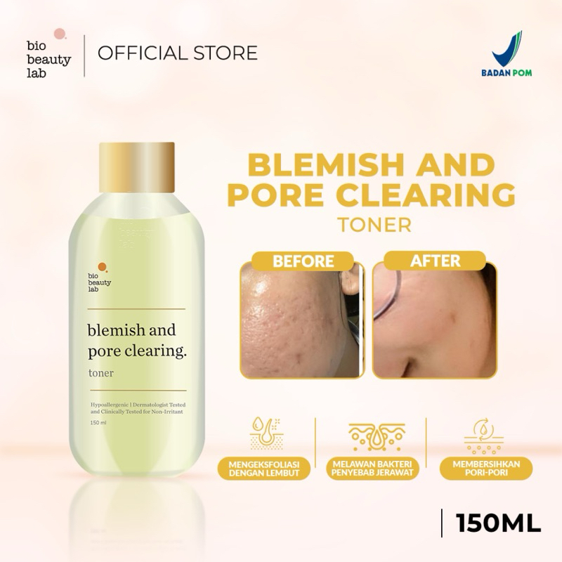 Jual Bio Beauty Lab Blemish and Pore Clearing Toner 150ml (Preloved ...