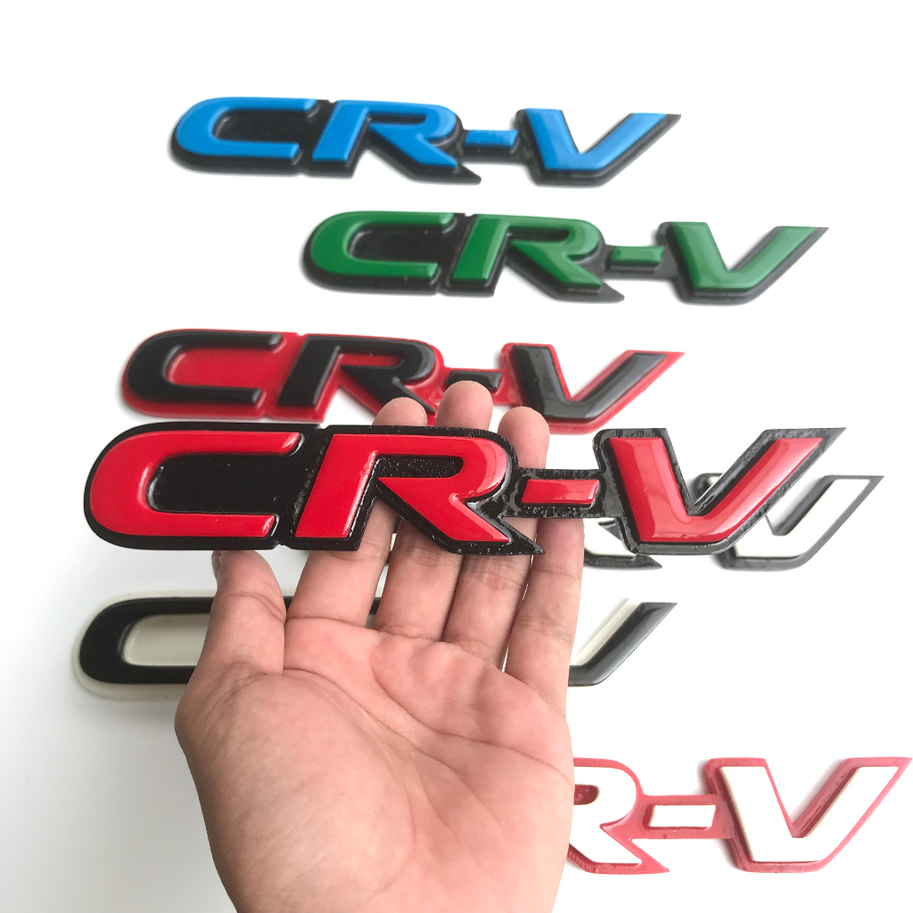 Jual EMBLEM MOBIL CRV VARIASI EKSTERIOR MOBIL HONDA TIMBUL 3 DIMENSI ...