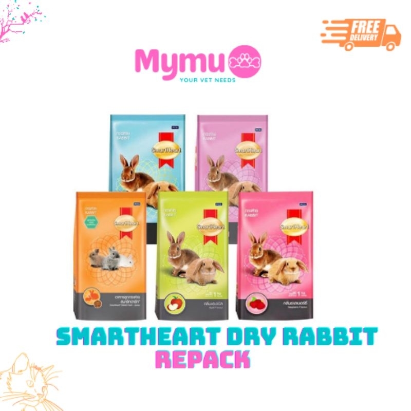 Jual Mymu Pet Shop - Smart Heart Dry Rabbit REPACK 800gr | Shopee Indonesia