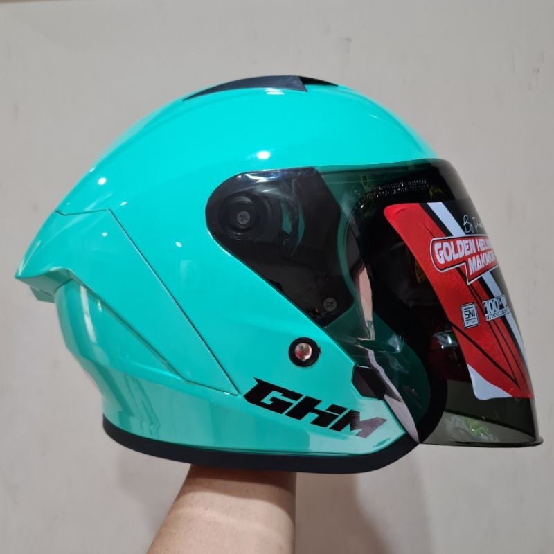 Jual HELM GHM FORCE SOLID, HELM DEWASA HALF FACE, SNI, BAHAN ABS ASLI