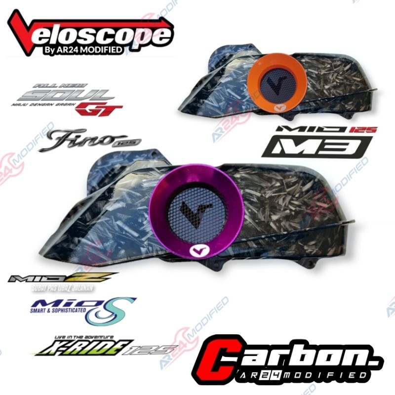 Jual Veloscope Tutup Cvt Tutup Box Filter Mio M Z S Soul Gt Fino Xride Carbon Wtp