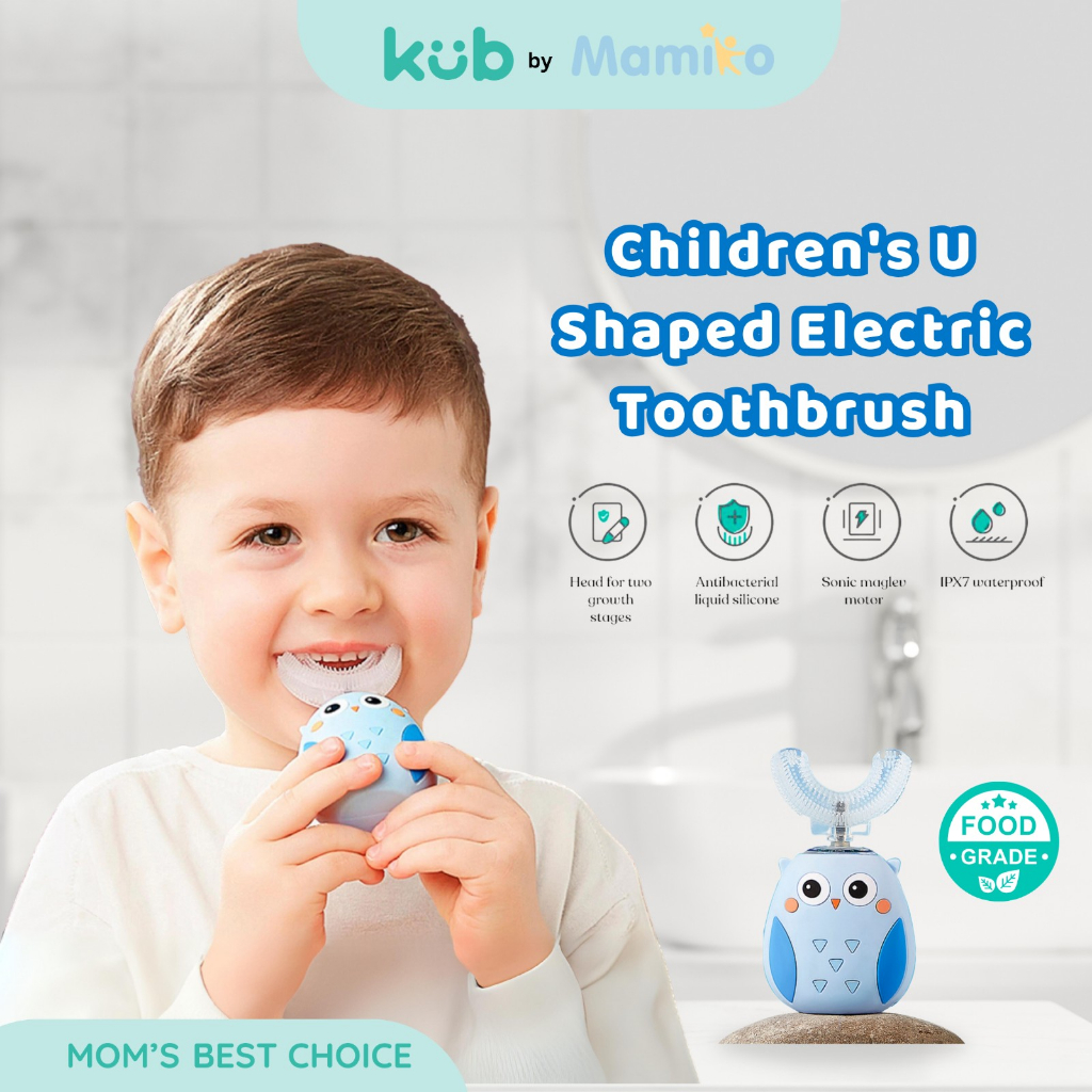 Jual KUB Children's U Shaped Electric Toothbrush Shopee Indonesia