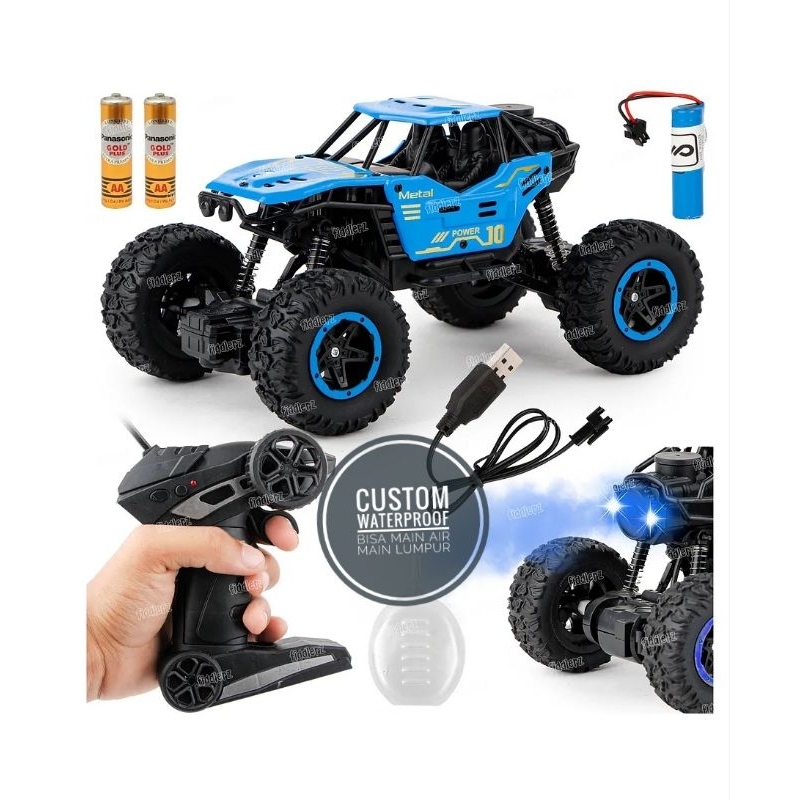 Jual Rc rock crawler anti air water proof speed climbing 2WD skala 1:18 ...