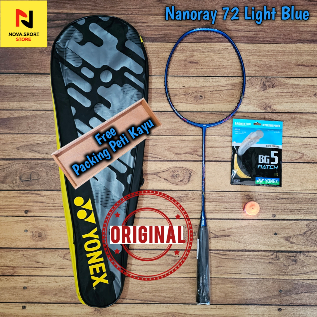 Jual Raket Badminton Yonex Nanoray 72 Light Blue | Shopee Indonesia