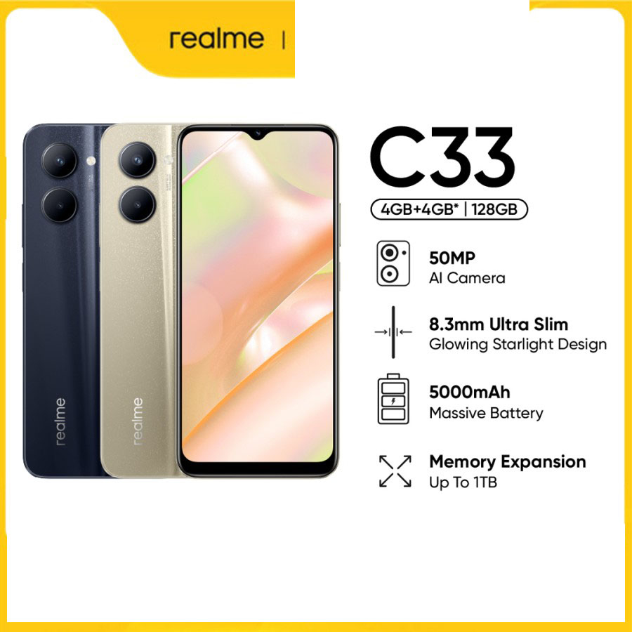 Jual REALME C33 RAM 4/64GB { GARANSI RESMI 1 TAHUN } | Shopee Indonesia