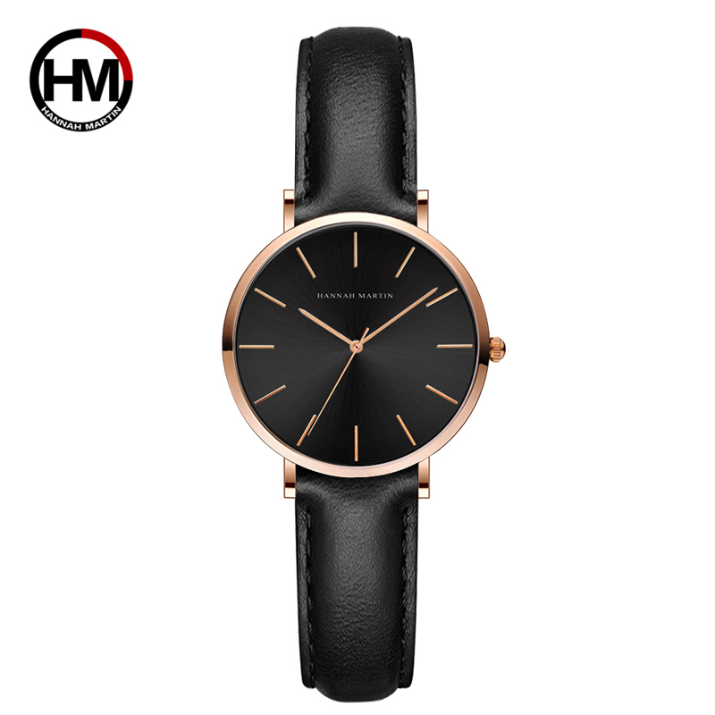 Jual HANNAH MARTIN Jam Tangan Wanita Ultra Tipis 100% Asli Modis