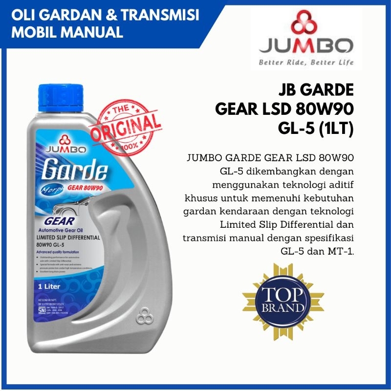 Jual Oli Gardan Transmisi Mobil Manual Jumbo Garde Gear Lsd W Gl Kemasan Liter Shopee