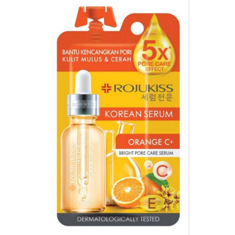 Jual ROJUKISS Orange C+ Bright Pore Care Serum 8 Ml | Shopee Indonesia