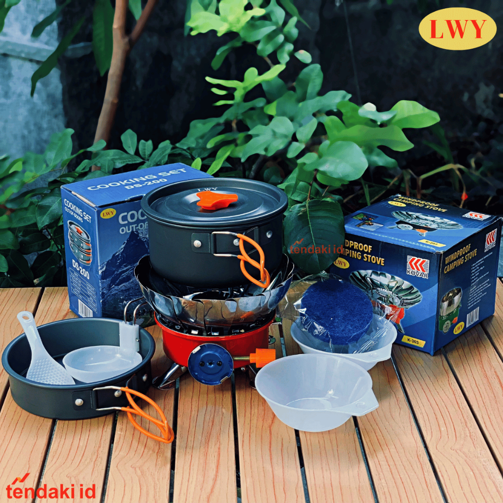 Jual Paket Hemat Cooking Set Ds Kompor Windproof Paket