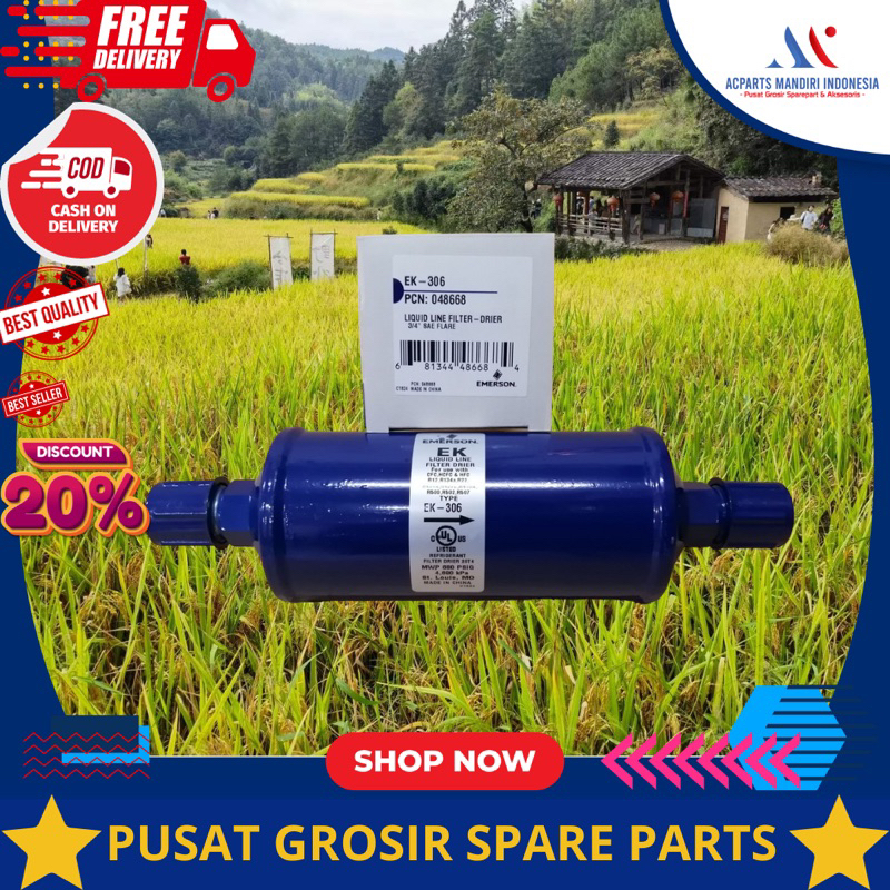 Jual EMERSON EK-306 ( 3/4” Model Drat ), Liquid line filter drier ...