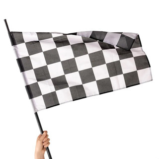 Jual BENDERA START FINISH SATIN HITAM PUTIH | Shopee Indonesia