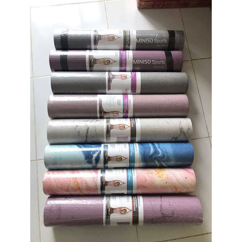 Jual ( PROMO MINISO )YOGA MAT MINISO MATRAS YOGA MINISO YOGA MAT MINISO