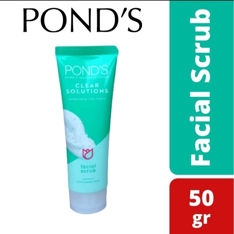 Jual Pond S Facial Scrub Clear Solutions Antibacterial Oil Control Gr Shopee Indonesia