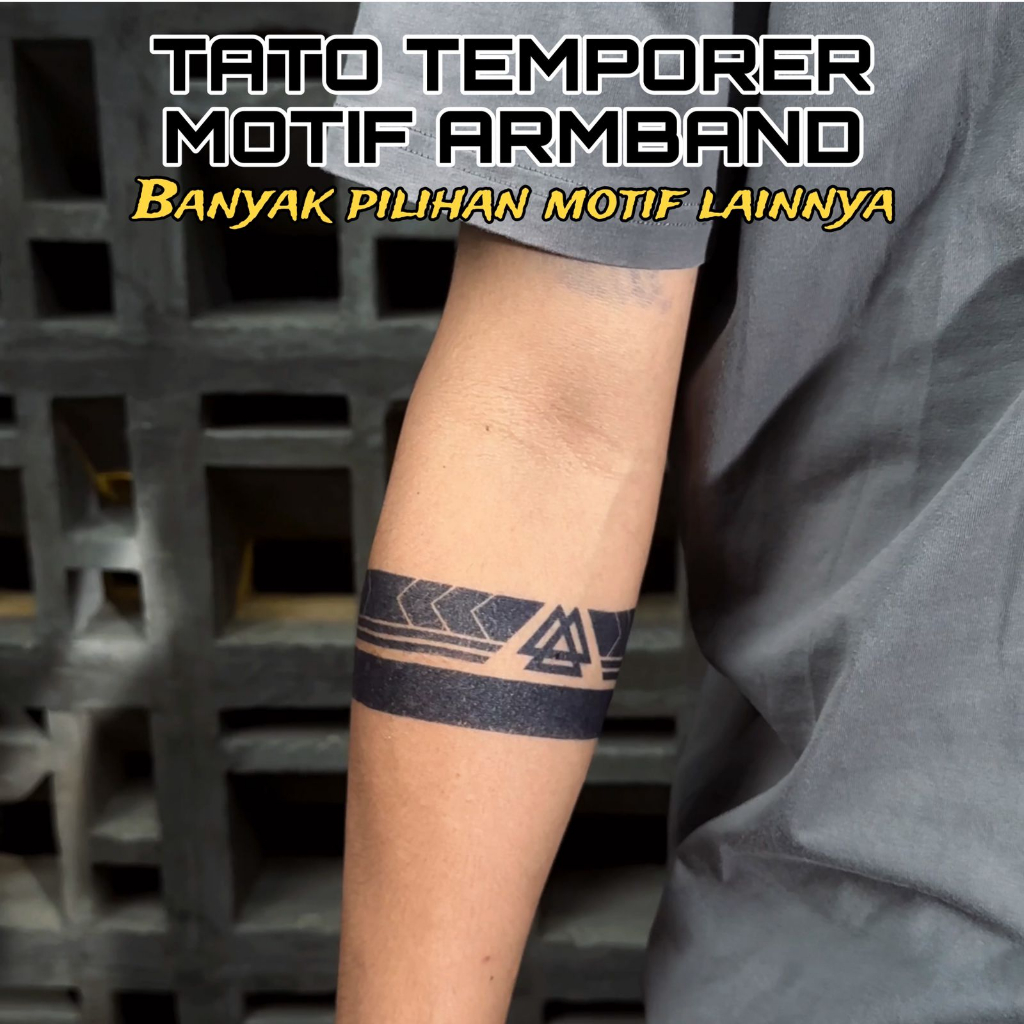 Jual Tatomaniagaleri-Tato Motif Armband / Tato temporer seri ABM Tato