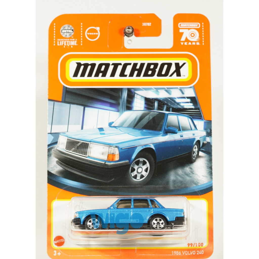 Matchbox Volvo 240 Del 1986 Scala 1:64 Rossa MBX Metro 2024 - Nuovo In Confezione - Foto 2