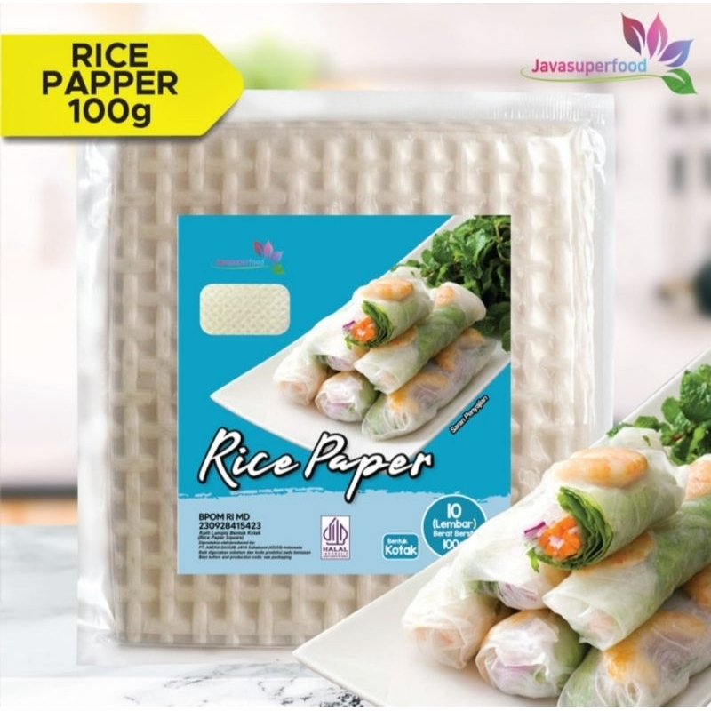Jual HALAL - Rice Paper 100gr (10 lembar) BULAT DAN KOTAK / rice paper ...