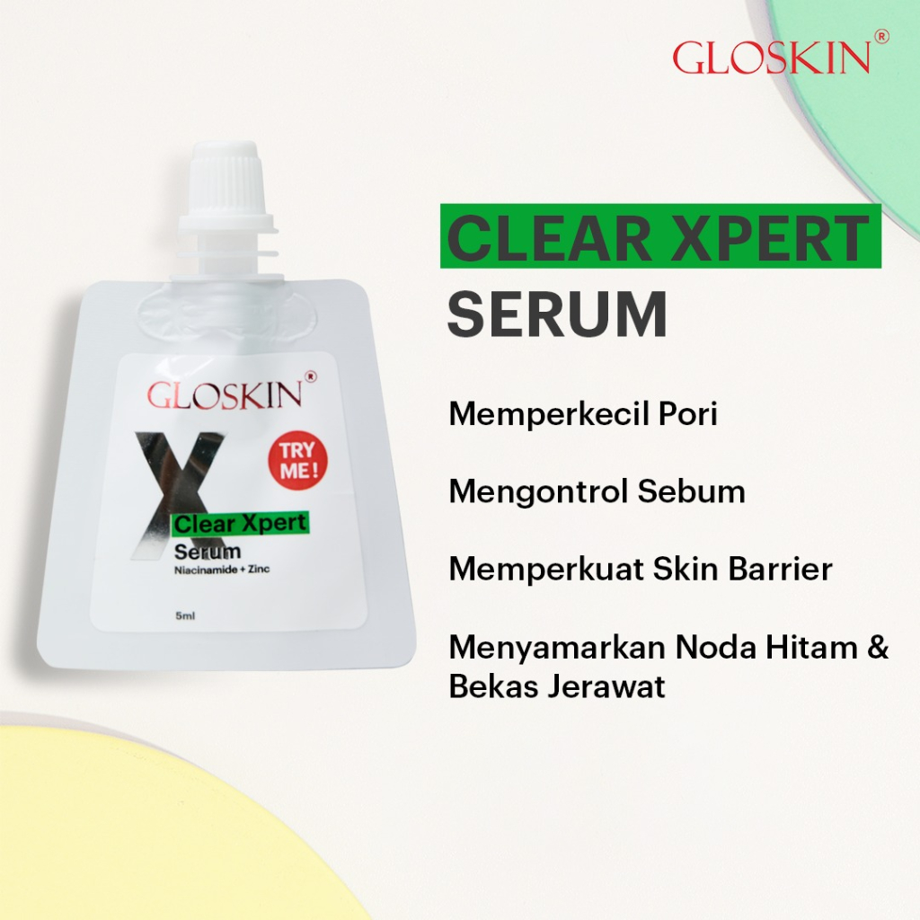 Jual Serum Glowing / GLOSKIN CLEAR XPERT SERUM 5ml | Shopee Indonesia