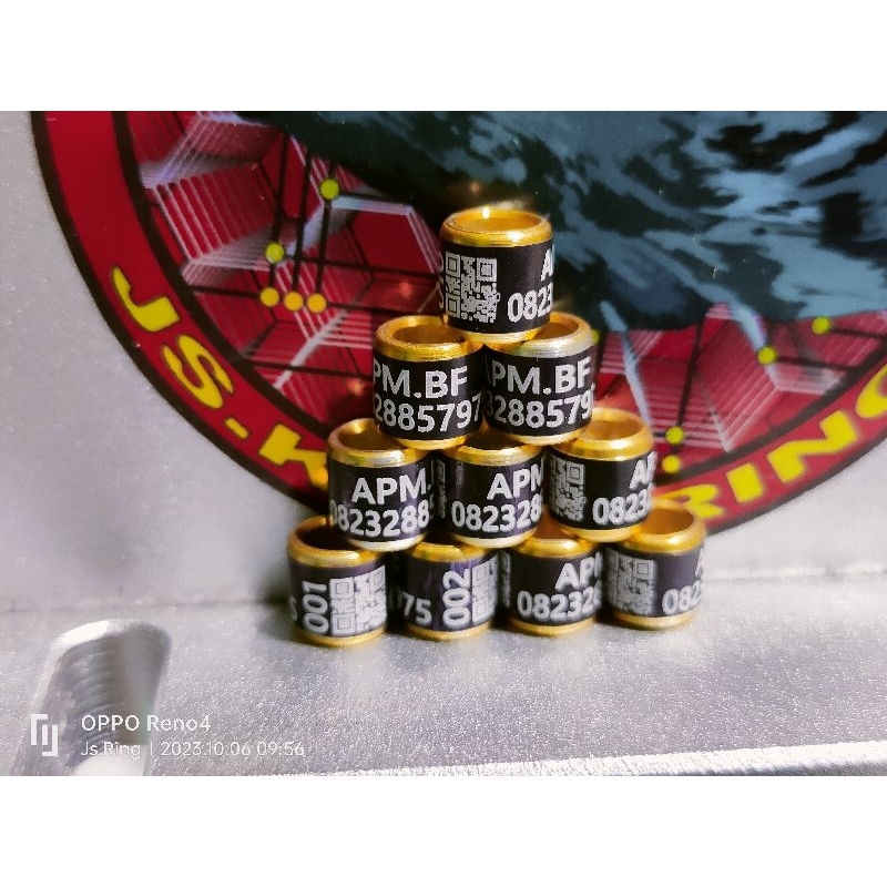 Jual Ring murai barcode custom nama minimal 25 butir | Shopee Indonesia