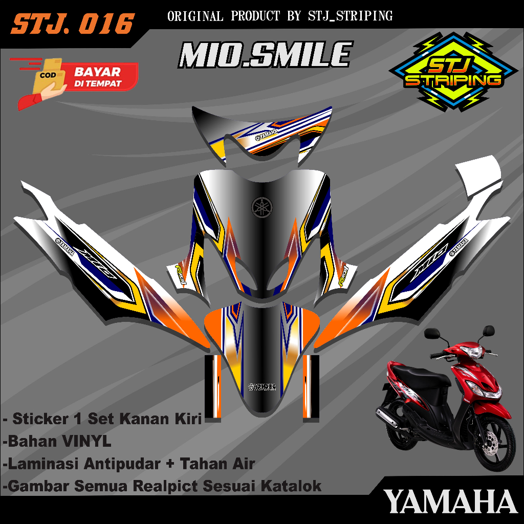 Jual Stiker DECAL Full Body Motor MIO SMILE - Sticker DECAL Full Body ...