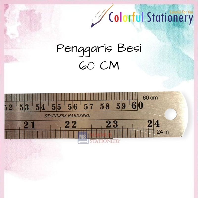 Jual Penggaris Besimistar Besi Trifelo 60cm Shopee Indonesia