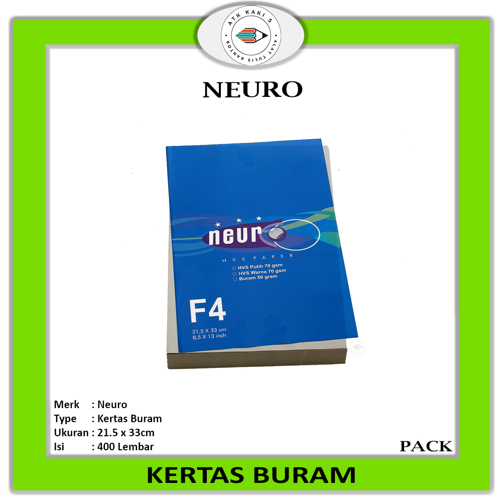 Jual NEURO - Kertas Buram Kertas Koran F4 - Pack | Shopee Indonesia