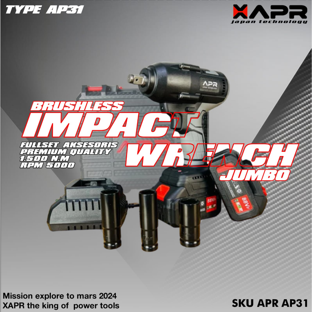 Jual Impact Wrench Apr Japan Jumbo V Black Edition Nm Original