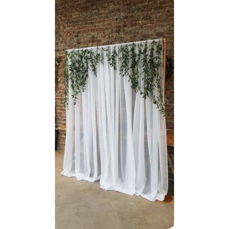Jual [COD] Tinggi 4 x Lebar 3 Backdrop Background Pernikahan Tunangan ...
