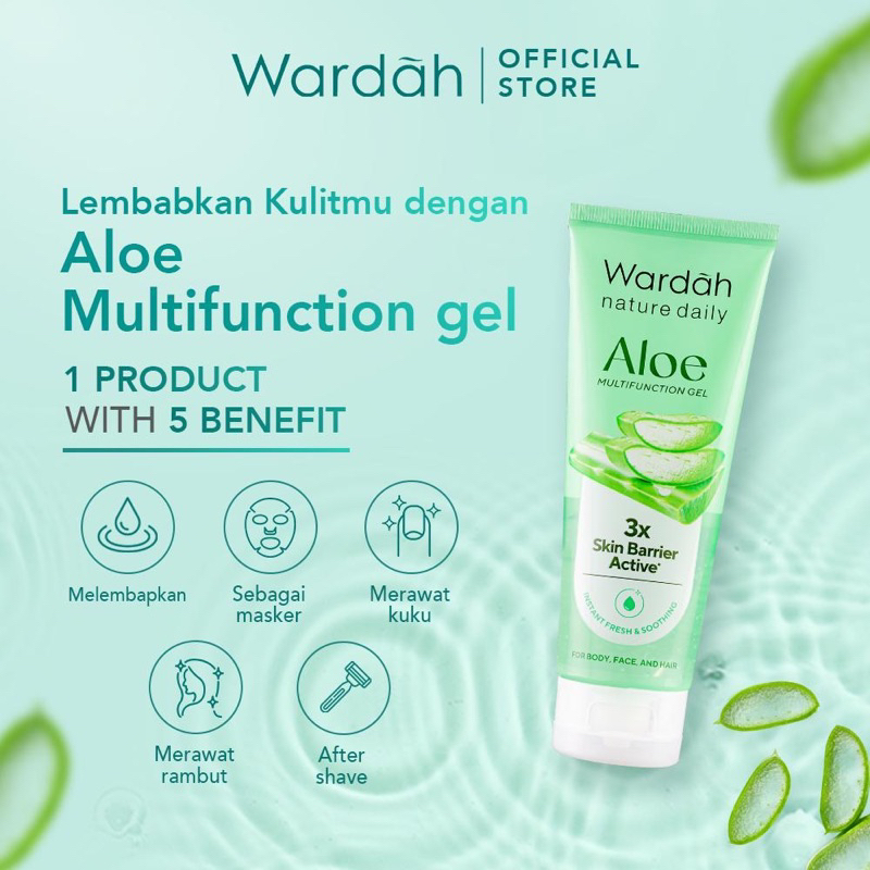 Jual WARDAH ALOE VERA MULTIFUNCTION GEL 100ml Shopee Indonesia
