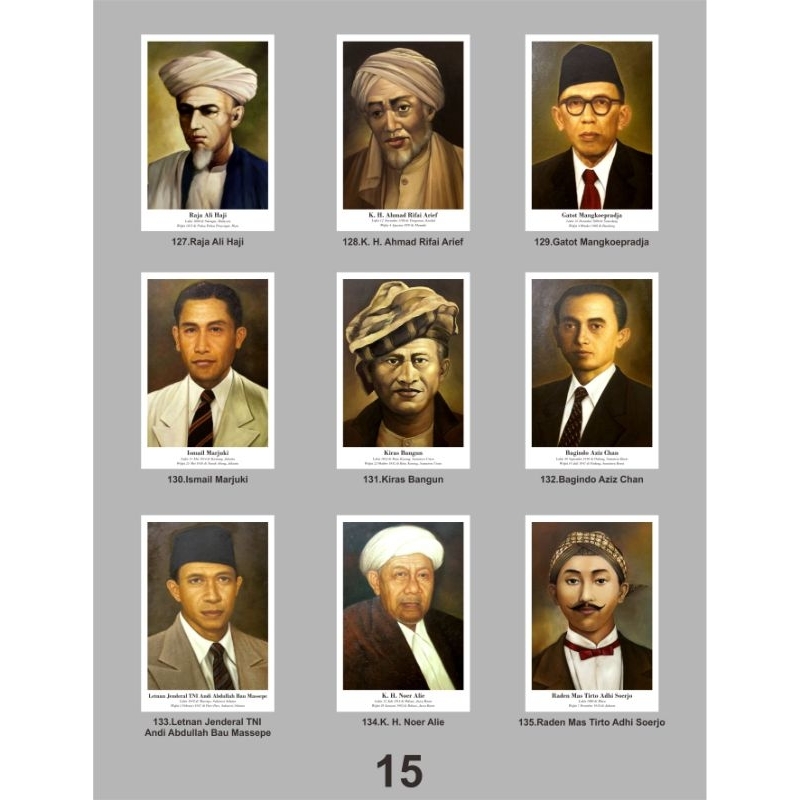 Jual Poster Pahlawan Nasional 127-144 (A3) | Shopee Indonesia