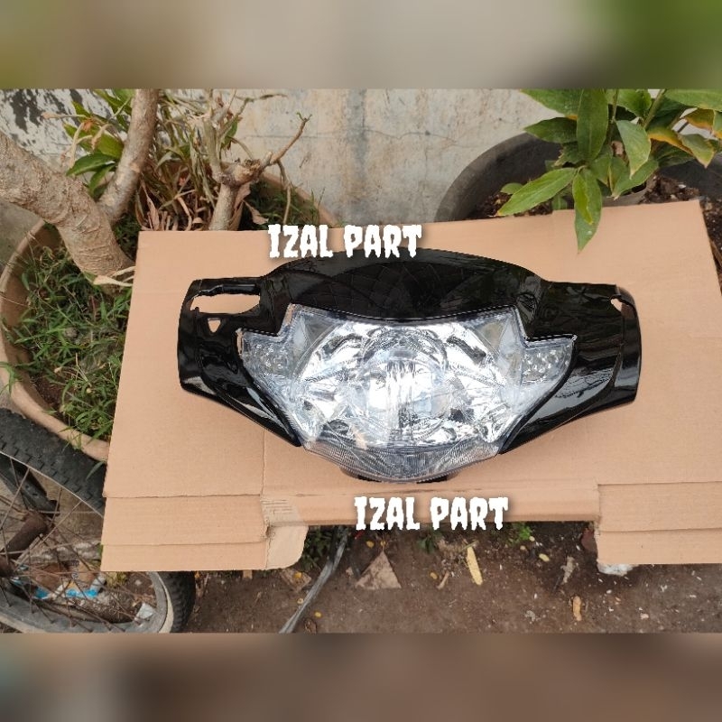 Jual Paket Batok Depan Belakang Reflektor Honda Supra X Lama Old Hitam Full Set