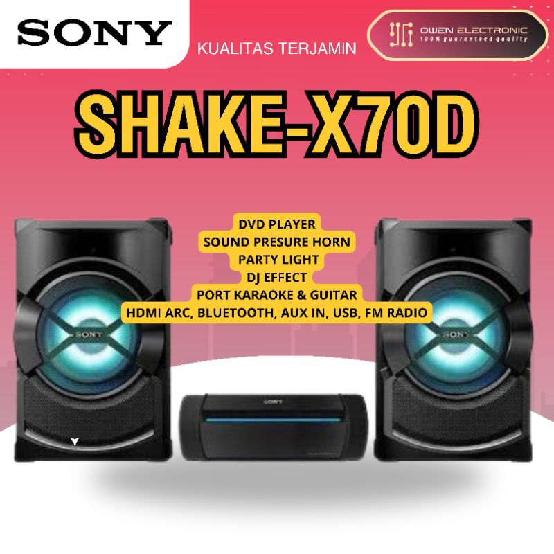 Jual SONY SHAKE X70D / SHAKE-X70D HIFI SPEAKER KARAOKE | Shopee Indonesia