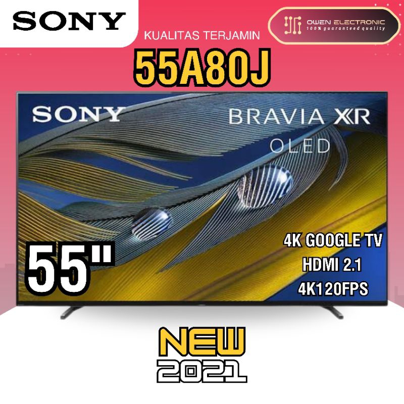 Jual SONY 4K OLED TV XR 55A80J/XR55A80J/ XR-55A80J GOOGLE TV 55 inch ...