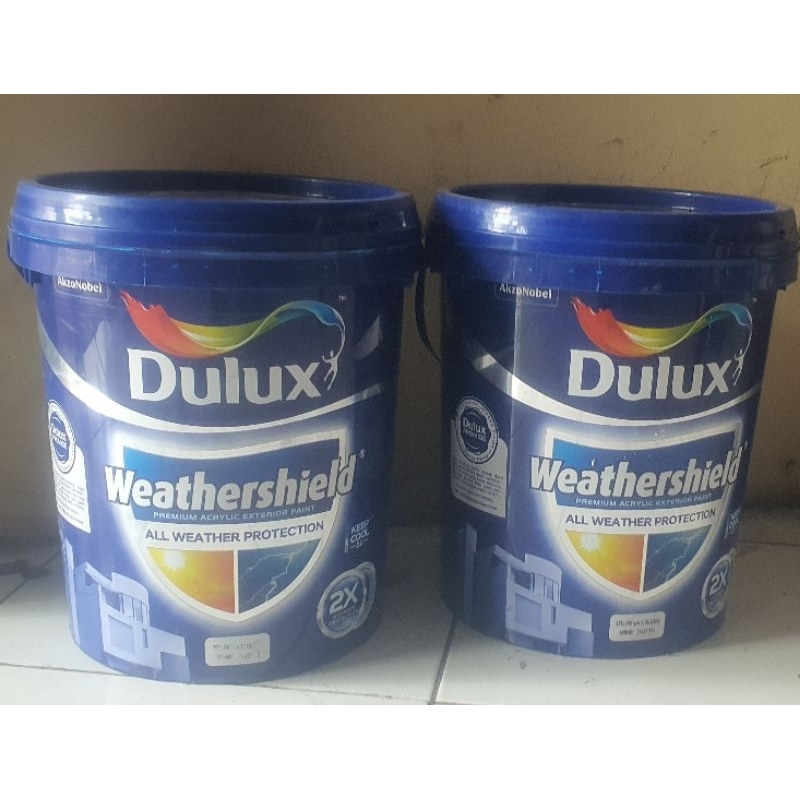 Jual Cat Tembok Dulux Weathershield Exterior Brilliant White 20 Liter