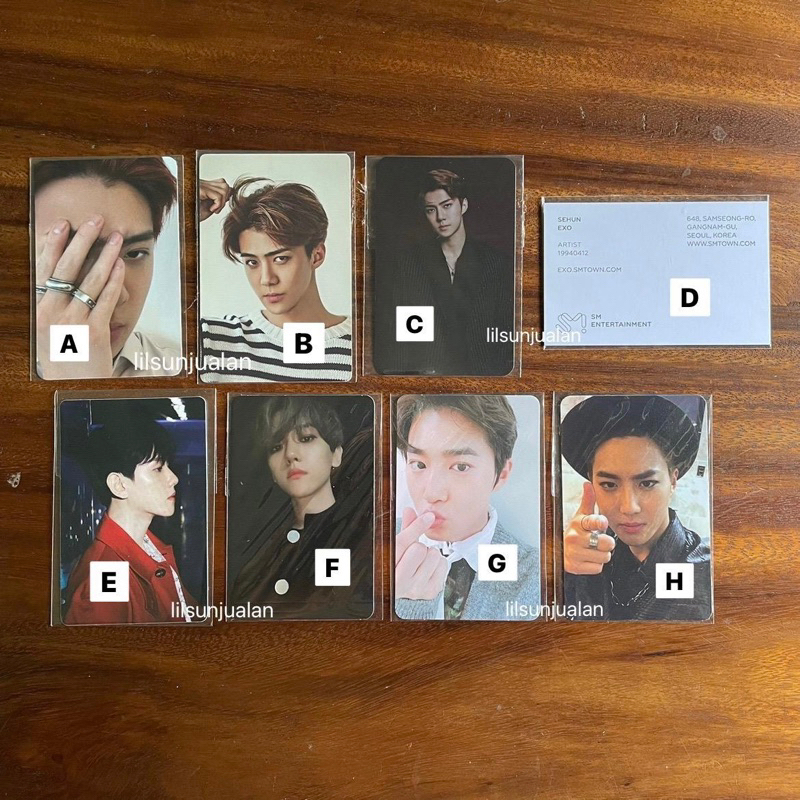 Jual Ubah Spx Jadi Pos Pc Photocard Exo Suho Sehun Baekhyun Shopee Indonesia 9998