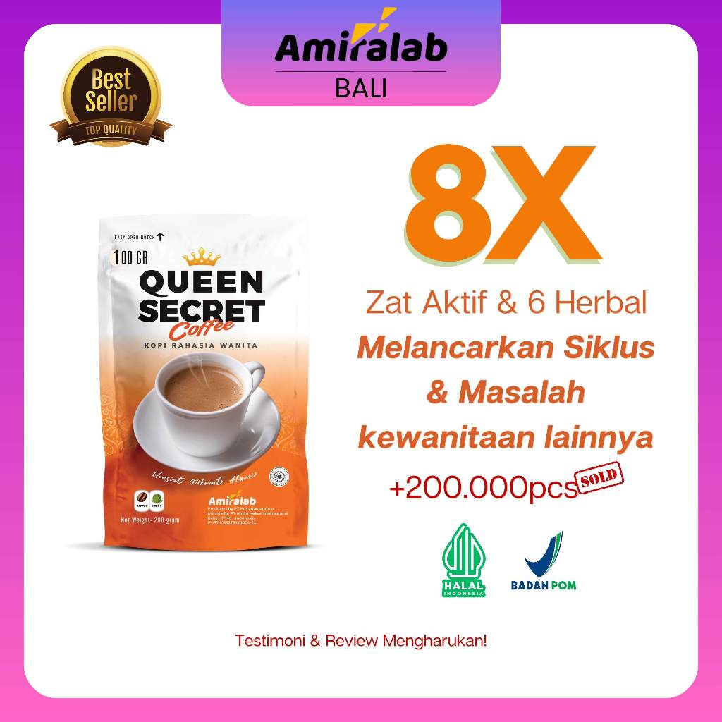 Jual Queen Secret Coffee Minuman Kopi Wanita Herbal Siklus Teratur 100 Gr Shopee Indonesia 1130