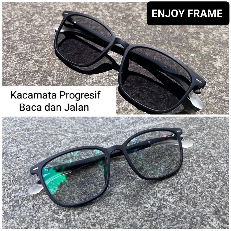 Jual Kacamata Baca Dan Jalan Lensa Progresif Photocromic Lensa Standar Optik Shopee Indonesia