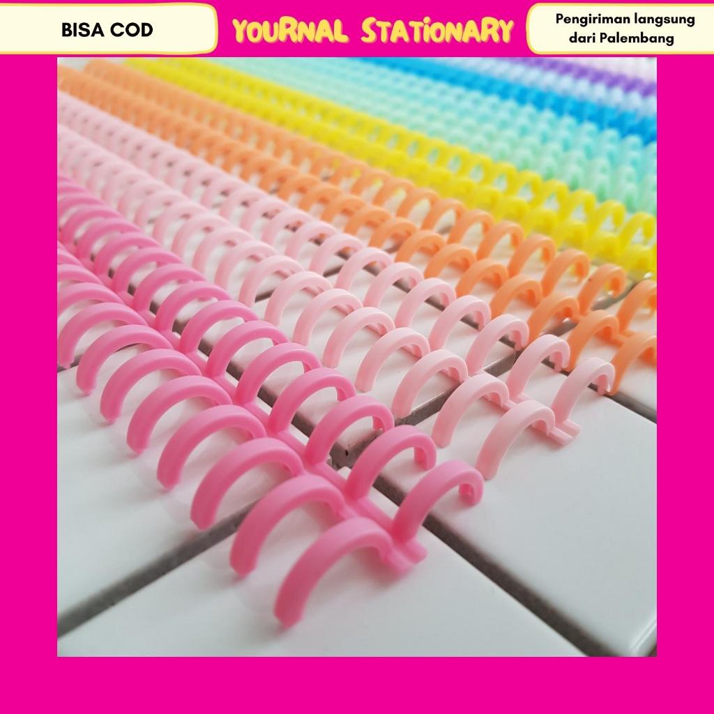 Jual Ring binder DIY Spiral Binder Strip Loose Leaf Binding strip