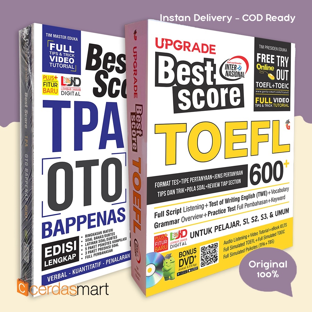 Jual Buku Toefl Buku Tes Toefl Toeic Upgrade Best Score Toefl Shopee Indonesia