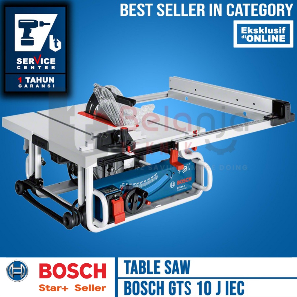 Jual Bosch Table Saw GTS 10 J IEC Mesin Gergaji Miter Listrik 1800 Watt