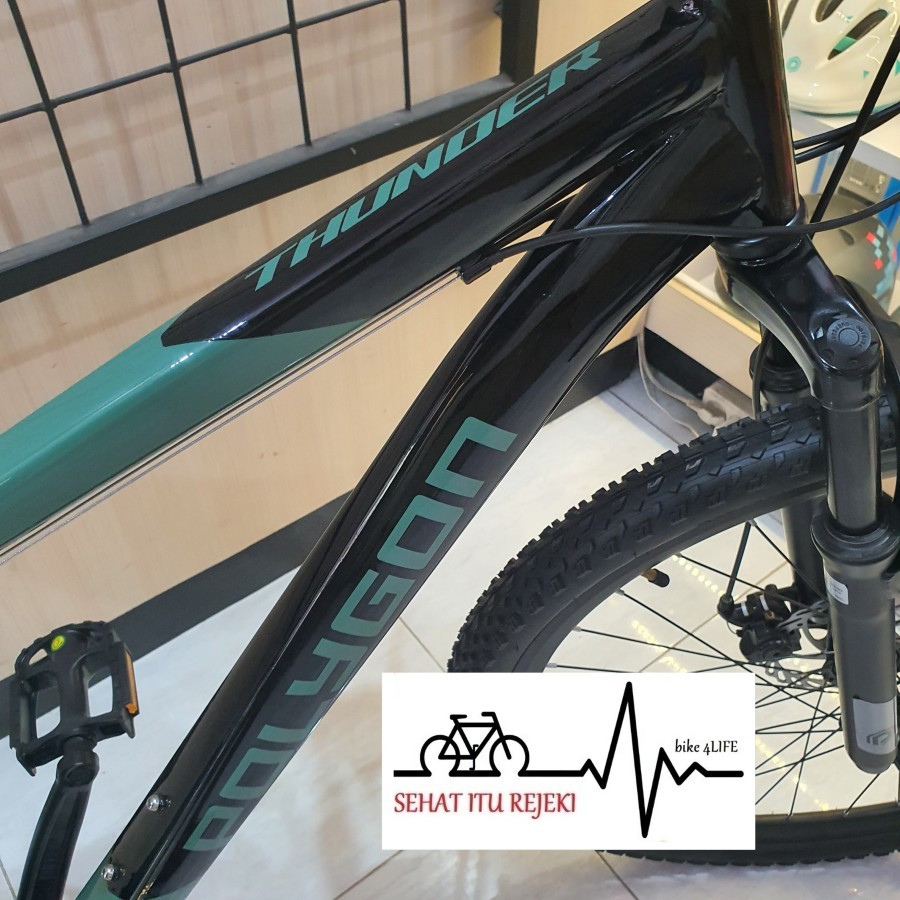 Jual SEPEDA MTB POLYGON THUNDER GREEN BLACK 3x8 SPEED 27.5