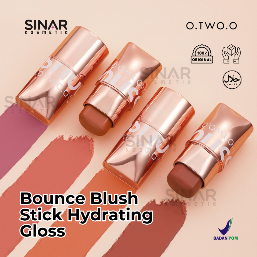Jual O.TWO.O Makeup Glow Colour Bounce Blush Stick Hydrating Gloss Lip
