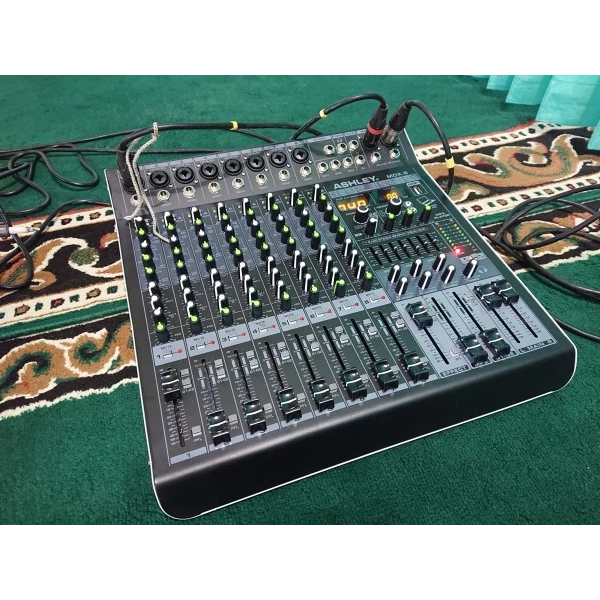 Jual MIXER ASHLEY MDX8 MDX 8 ch 8ch 8 channel Efek Reverb USB PC ...