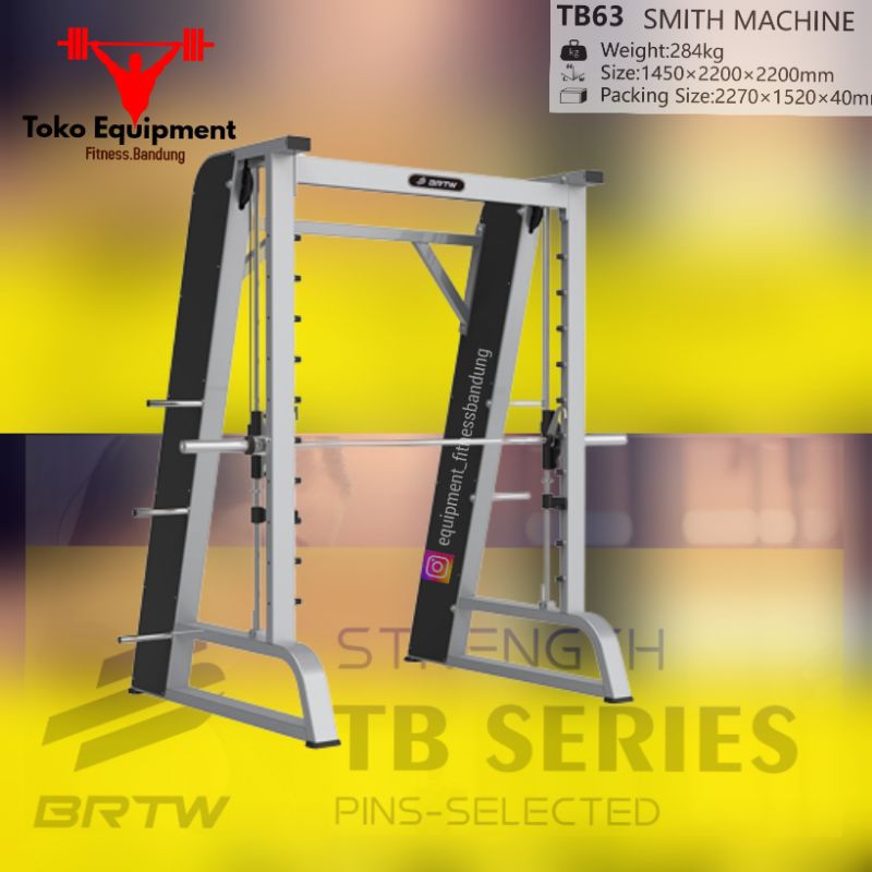 Jual BRTW BRIGHTWAY FITNESS SMITH MACHINE COMMERCIAL TB63 | Shopee ...