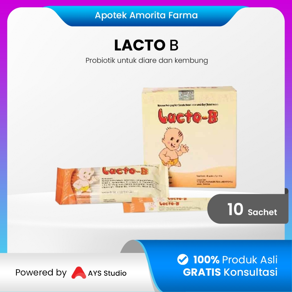 Jual Lacto B Isi 10 Sachet / Menjaga Saluran Pencernaan Anak | Shopee ...