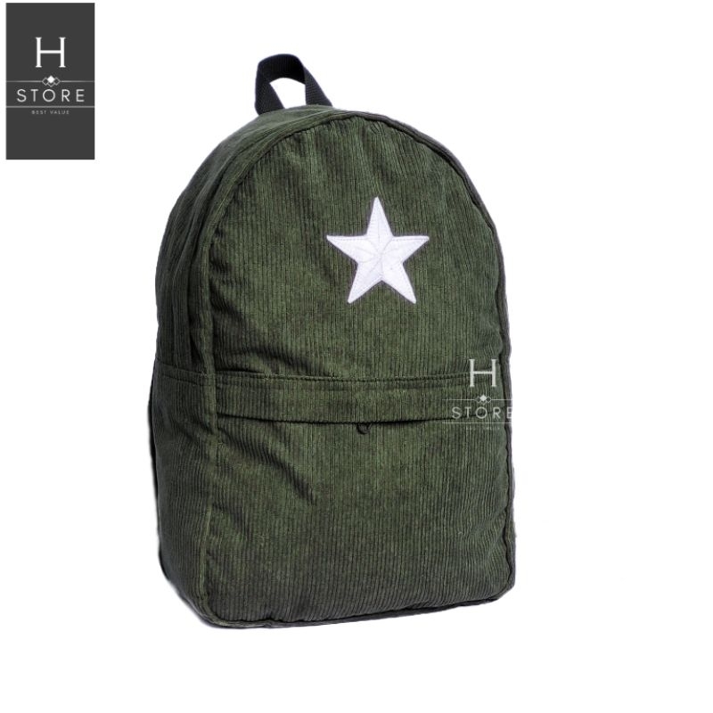 バッグ STAR TEAM OLIVE CORDUROY BACKPACK Star team olive corduroy backpack