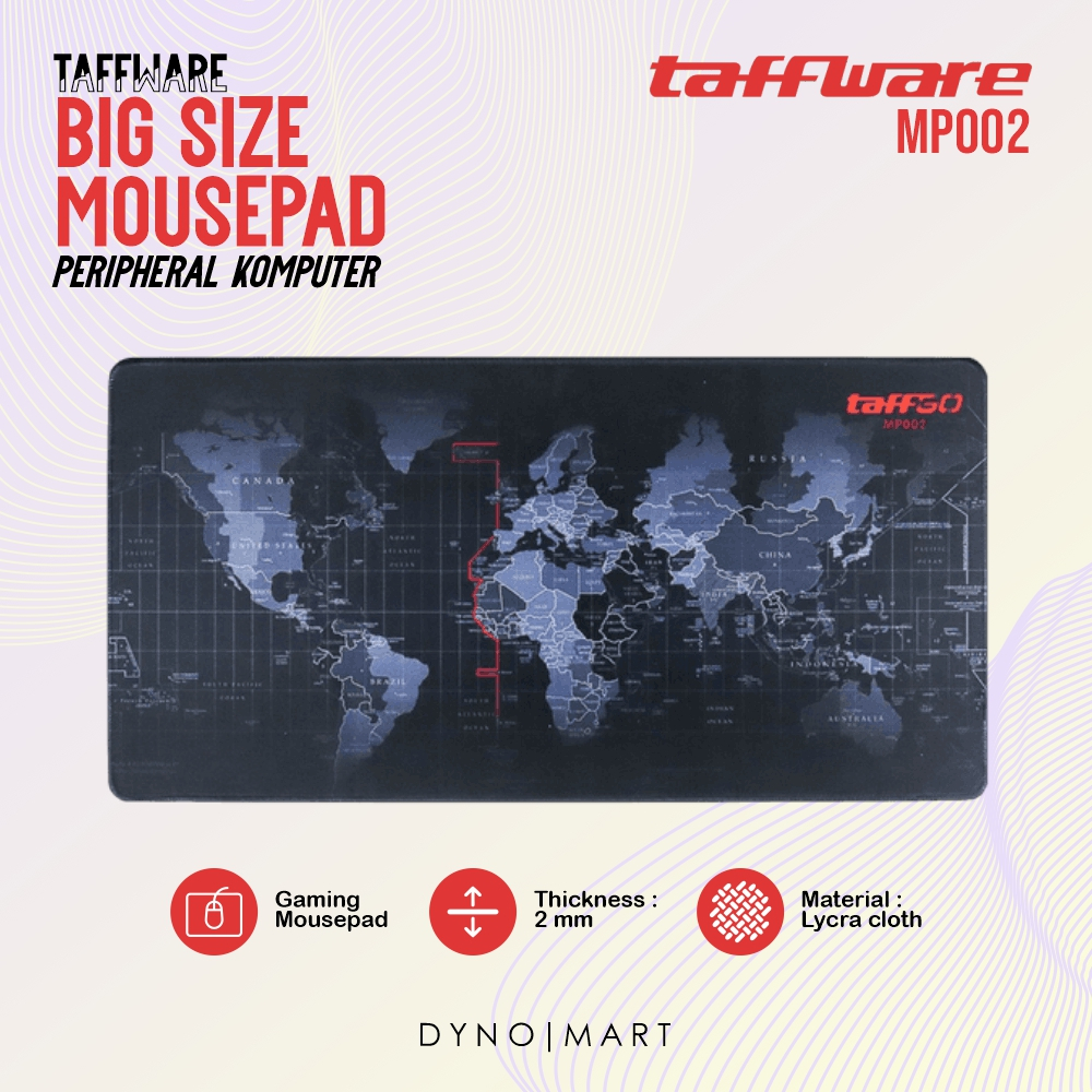 Jual TaffGO Gaming Mousepad Deskmat XL Jumbo Desk Mat Mouse Pad Besar